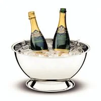 Champanheira Tramontina Service em Aço Inox com Suporte para 4 Garrafas 36 cm 12,4 L
