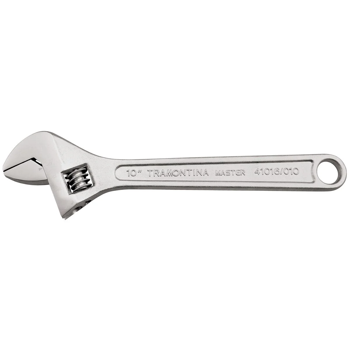 Chave Ajustável para Porcas 10" Tramontina MASTER com Corpo Forjado em Aço Carbono Cromado