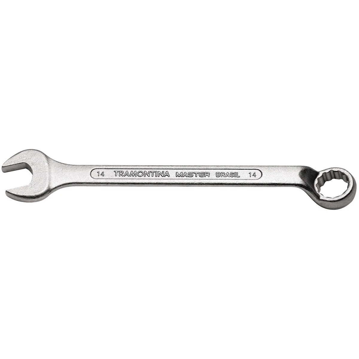 Chave Combinada 14 mm com Pescoço Tramontina MASTER com Corpo Forjado em Aço Especial Cromado