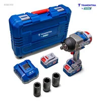 Chave de Impacto 3/4" (19 mm) 20V 1350 N.m Brushless Tramontina by Total - Com 2 Baterias 20V de 5,0Ah, Carregador e Maleta