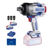 Chave de Impacto 3/4" (19 mm) 20V 1350 N.m Brushless Tramontina by Total - Com 2 Baterias 20V de 5,0Ah, Carregador e Maleta