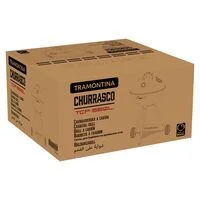 Churrasqueira a Carvão TCP-560L Tramontina em Aço Esmaltado com Grelha e Utensílios em Aço Inox