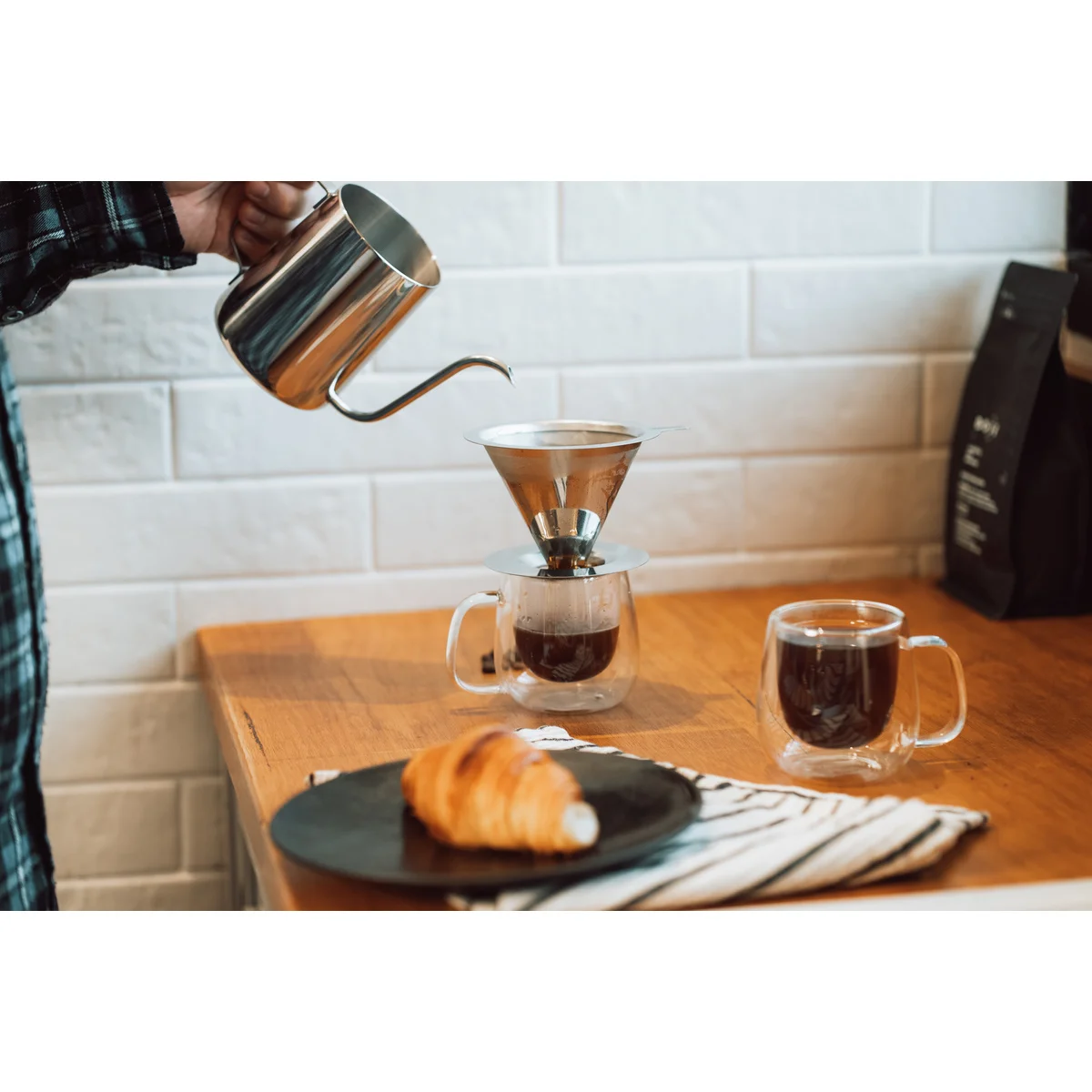 Coador de Café Tramontina em Aço Inox