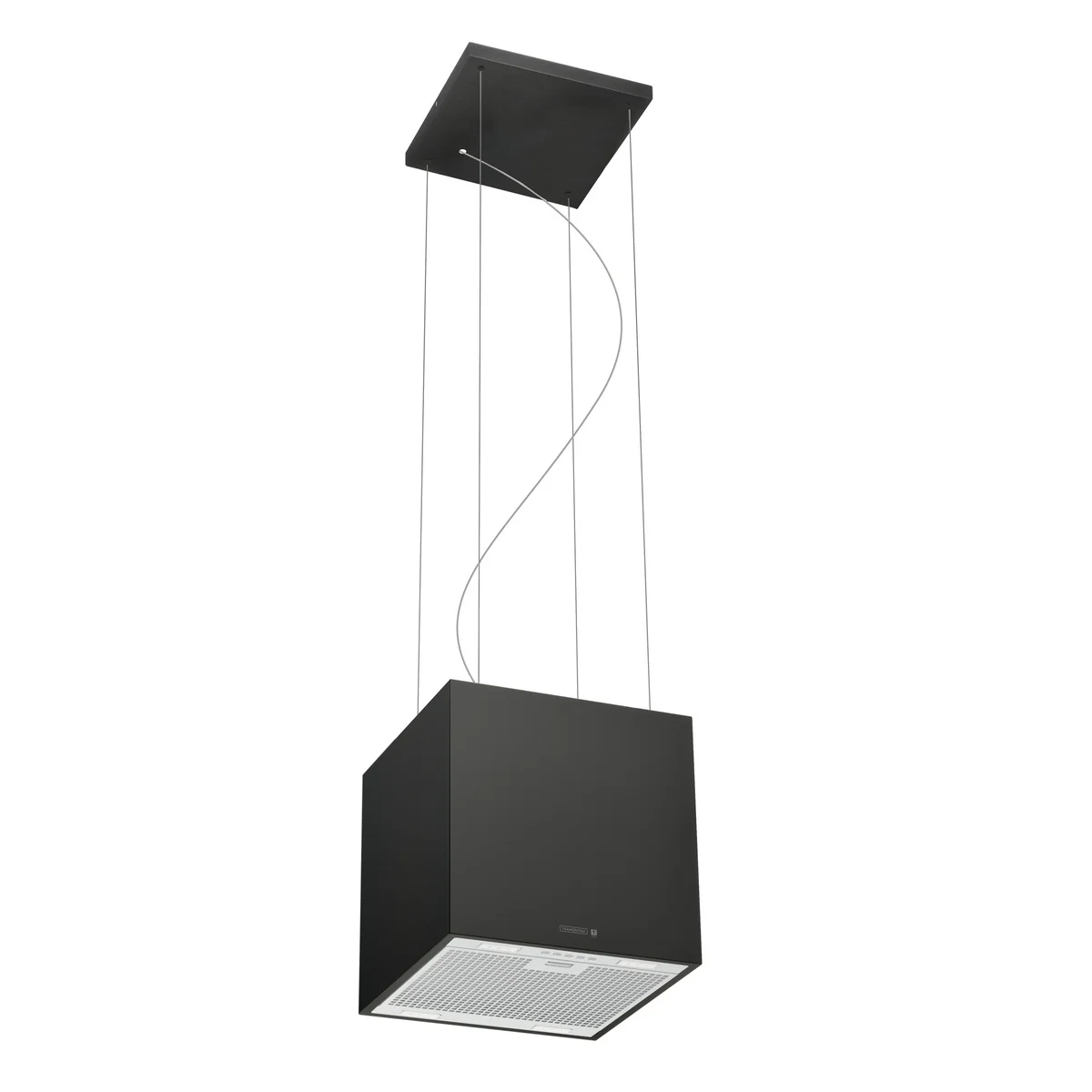 Coifa Tramontina Cube Isla 40 Silent T smart 220 V em Aço Inox com Acabamento Black Steel