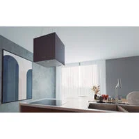 Coifa Tramontina Cube Isla 40 Silent T smart 220 V em Aço Inox com Acabamento Black Steel