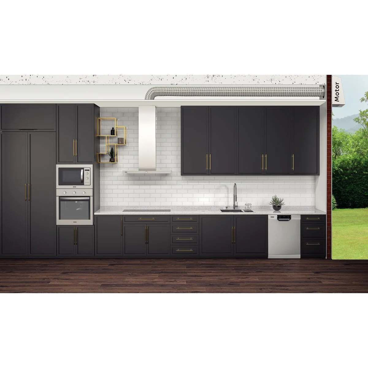 Coifa de Ilha Tramontina Design Collection Dritta Isla Silent Pro 90 220 V em Aço Inox