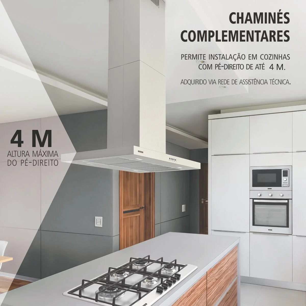 Coifa de Ilha Tramontina New Dritta Isla em Aço Inox 90 cm 127 V