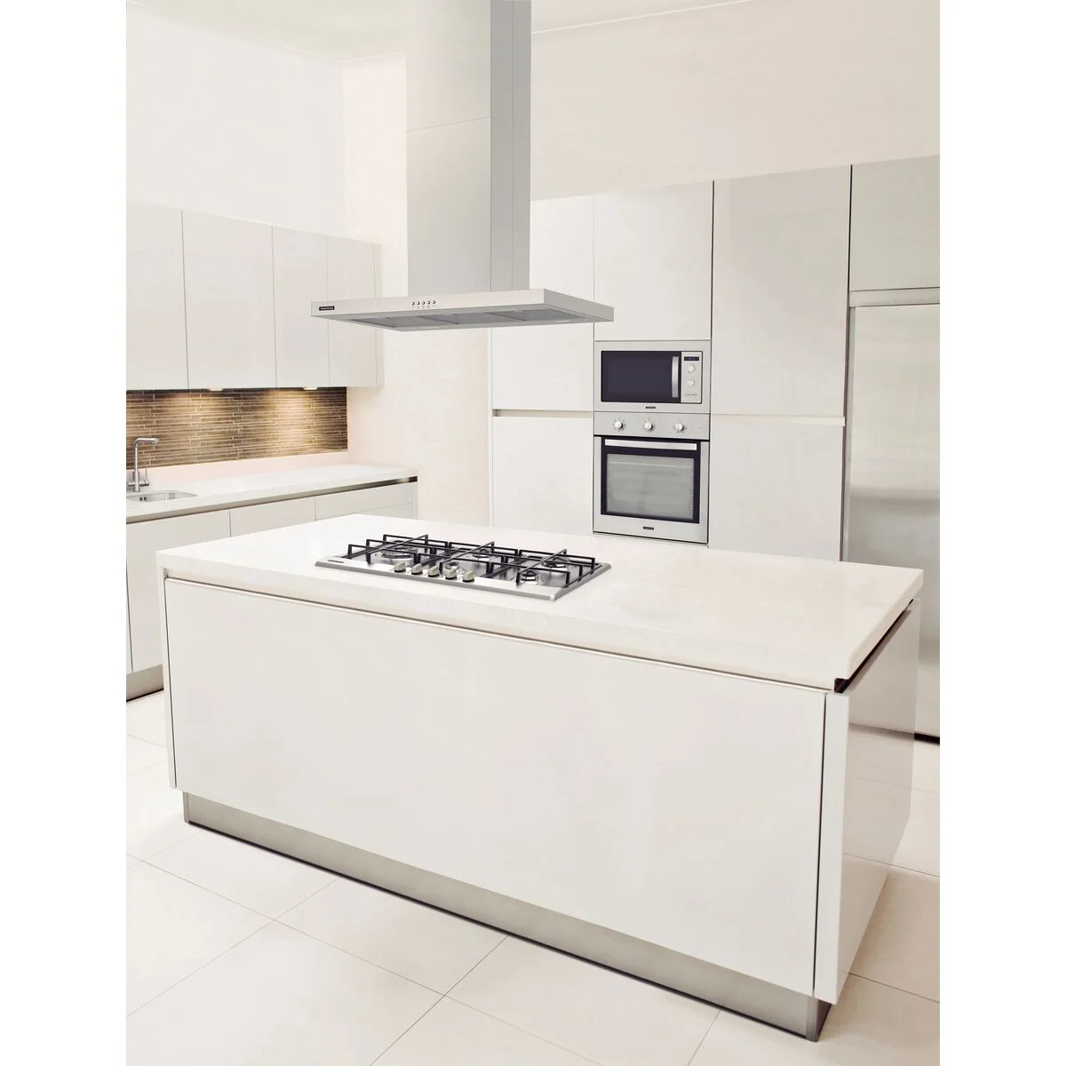 Coifa de Ilha Tramontina New Dritta Isla em Aço Inox 90 cm 127 V