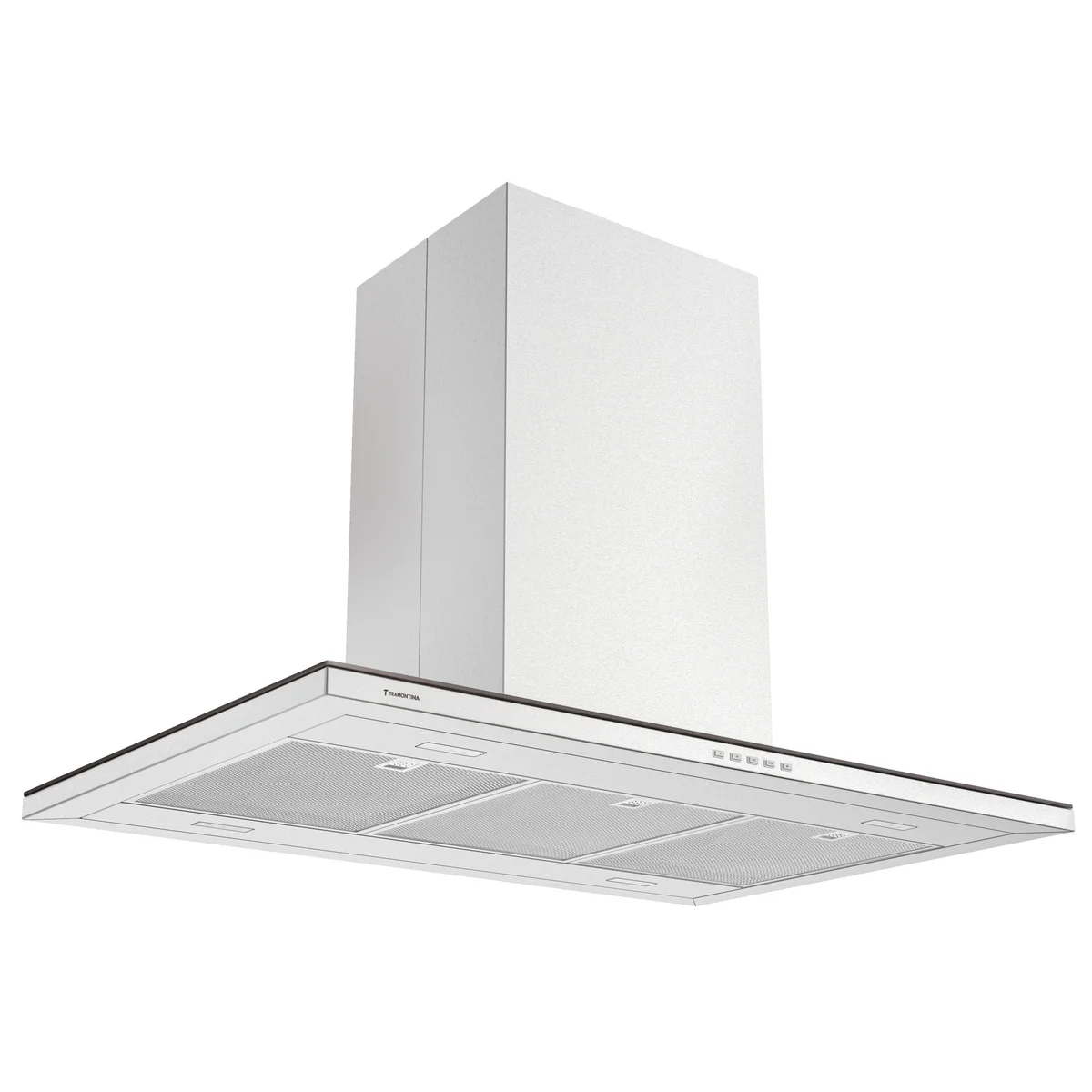 Coifa de Ilha Tramontina Slim Isla 90 em Aço Inox com Acabamento Acetinado 90 cm