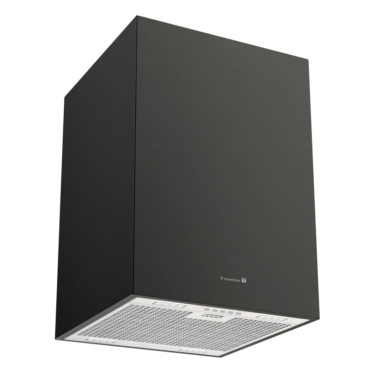 Coifa de Ilha Tramontina Square Isla 40 Silent em Aço Inox Black Steel e tratamento anti digitais 40 cm 220 V