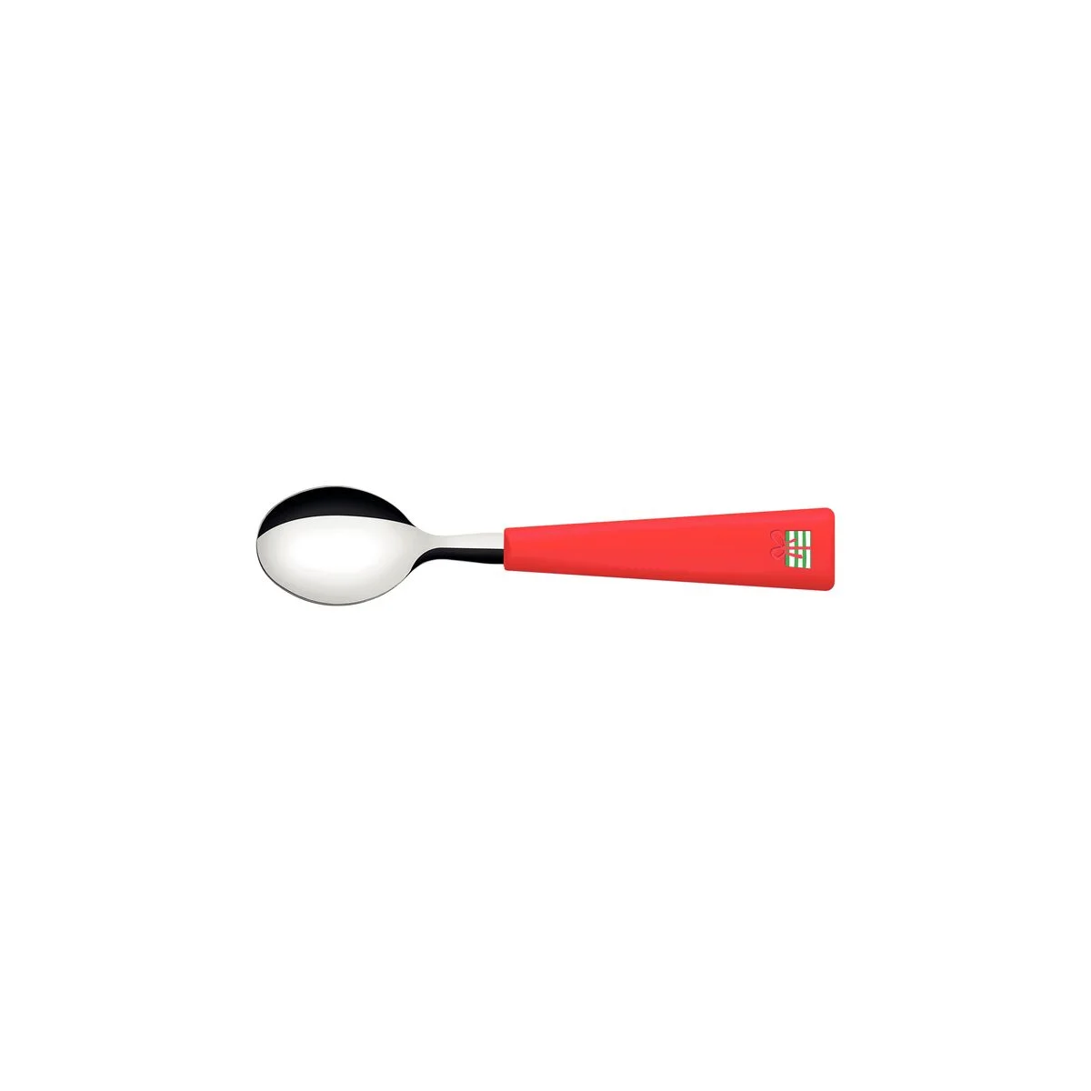 Colher Infantil Tramontina Casa Natal com Lâmina de Aço Inox e Cabo de Polipropileno Vermelho