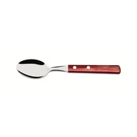 Colher de Mesa Tramontina com Lâmina em Aço Inox e Cabo em Madeira Tratada Polywood Vermelho