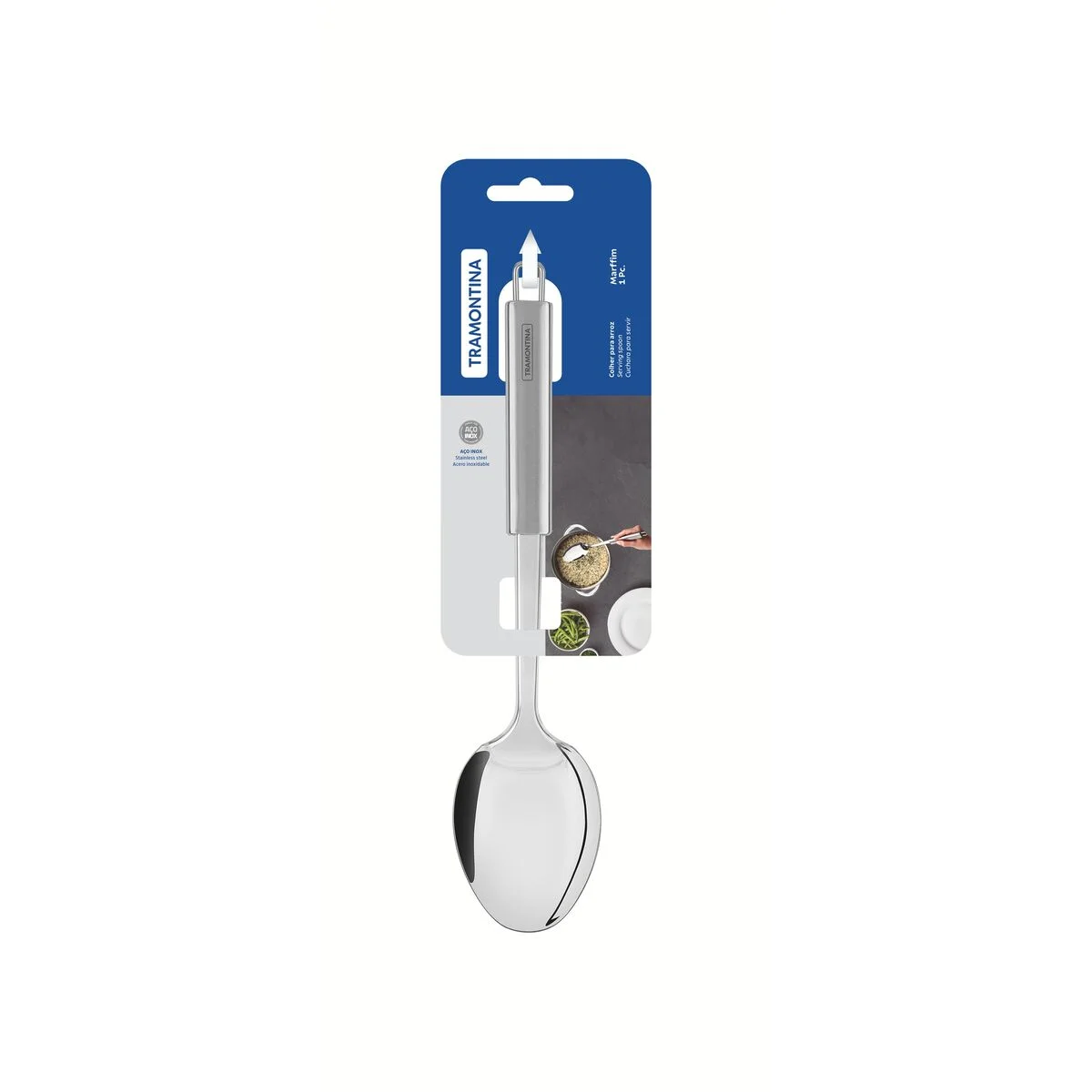 Colher para Arroz Tramontina Marffim em Aço Inox