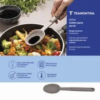 Colher para Servir Tramontina Softta em Silicone Cinza