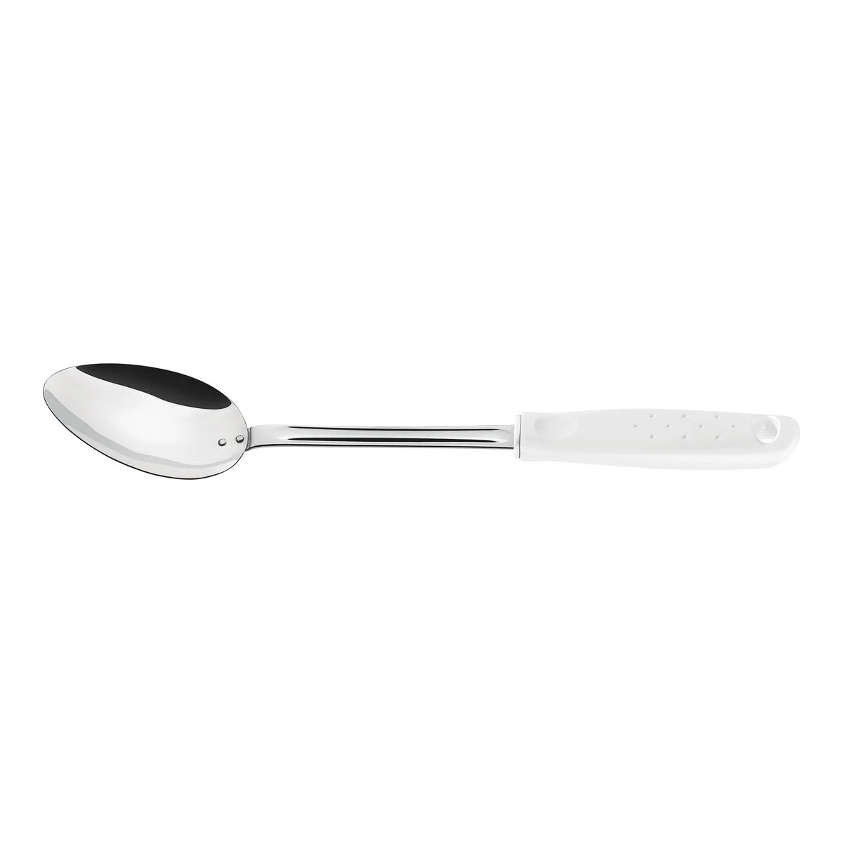 Colher para Servir Tramontina Utilità em Aço Inox com Cabo de Polipropileno Branco