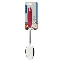Colher para Servir Tramontina Utilità em Aço Inox com Cabo de Polipropileno Vermelho