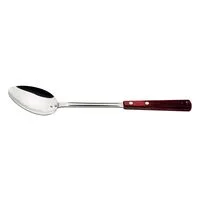Colher para Servir Tramontina com Lâmina em Aço Inox e Cabo em Madeira Tratada Polywood Vermelho