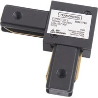 Conector L Preto Para Trilho Eletrificado Tramontina