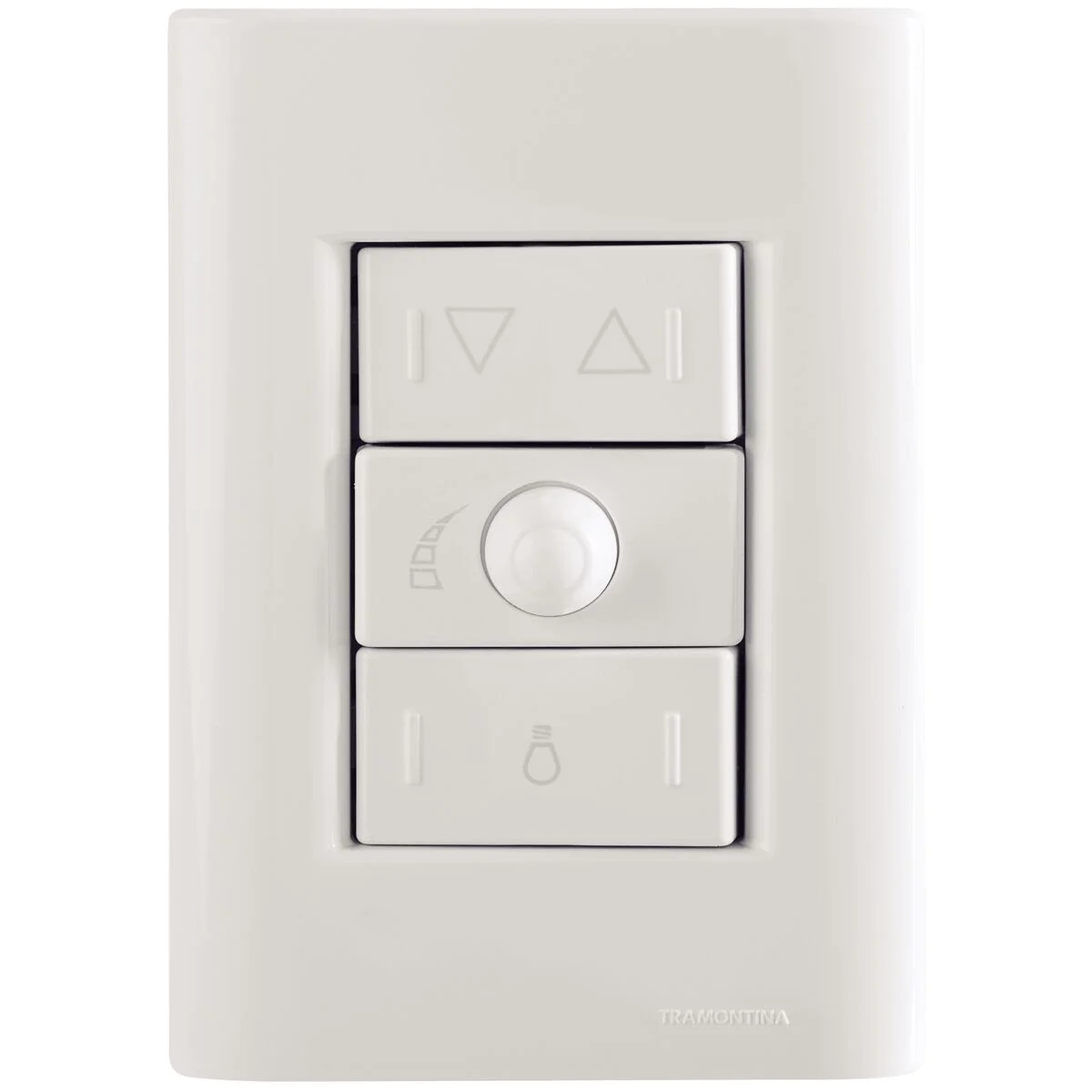 Conjunto 4x2 Variador de Ventilador Bivolt Tramontina Giz Branco