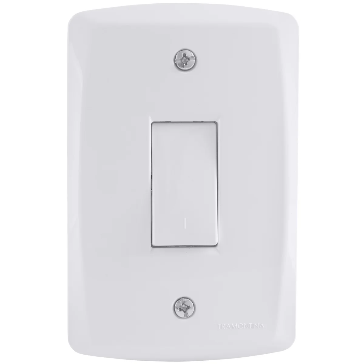 Conjunto 4x2 com 1 Interruptor Bipolar Simples 10 A 250 V Tramontina Lux2 Branco