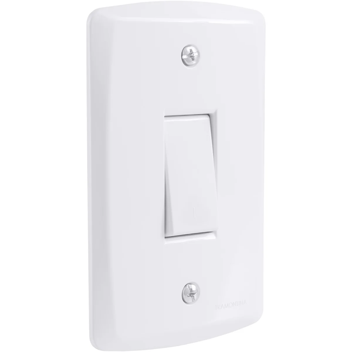 Conjunto 4x2 com 1 Interruptor Bipolar Simples 10 A 250 V Tramontina Lux2 Branco