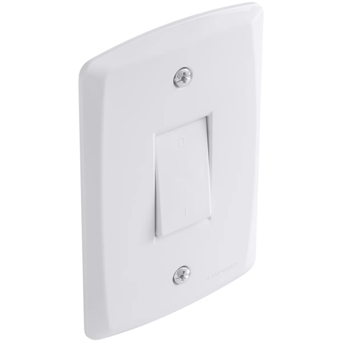 Conjunto 4x2 com 1 Interruptor Bipolar Simples 10 A 250 V Tramontina Lux2 Branco
