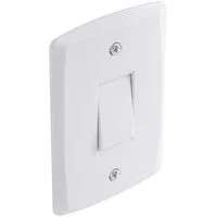 Conjunto 4x2 com 1 Interruptor Bipolar Simples 10 A 250 V Tramontina Lux2 Branco