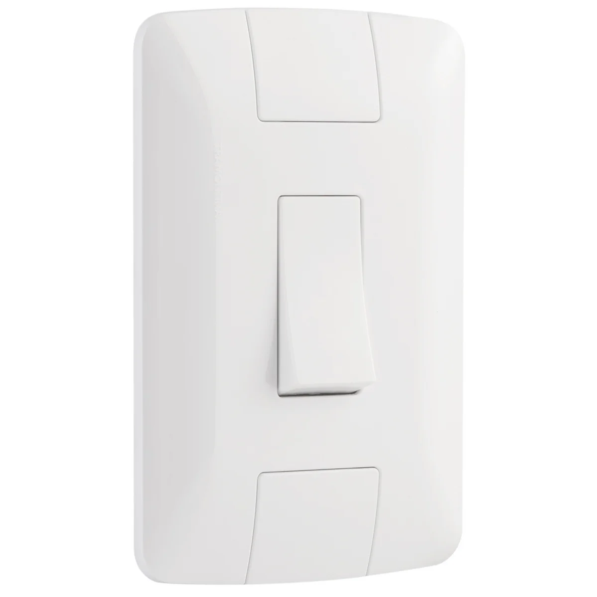 Conjunto 4x2 com 1 Interruptor Bipolar Simples Tramontina Aria 10 A 250 V Branco