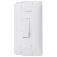 Conjunto 4x2 com 1 Interruptor Bipolar Simples Tramontina Aria 10 A 250 V Branco