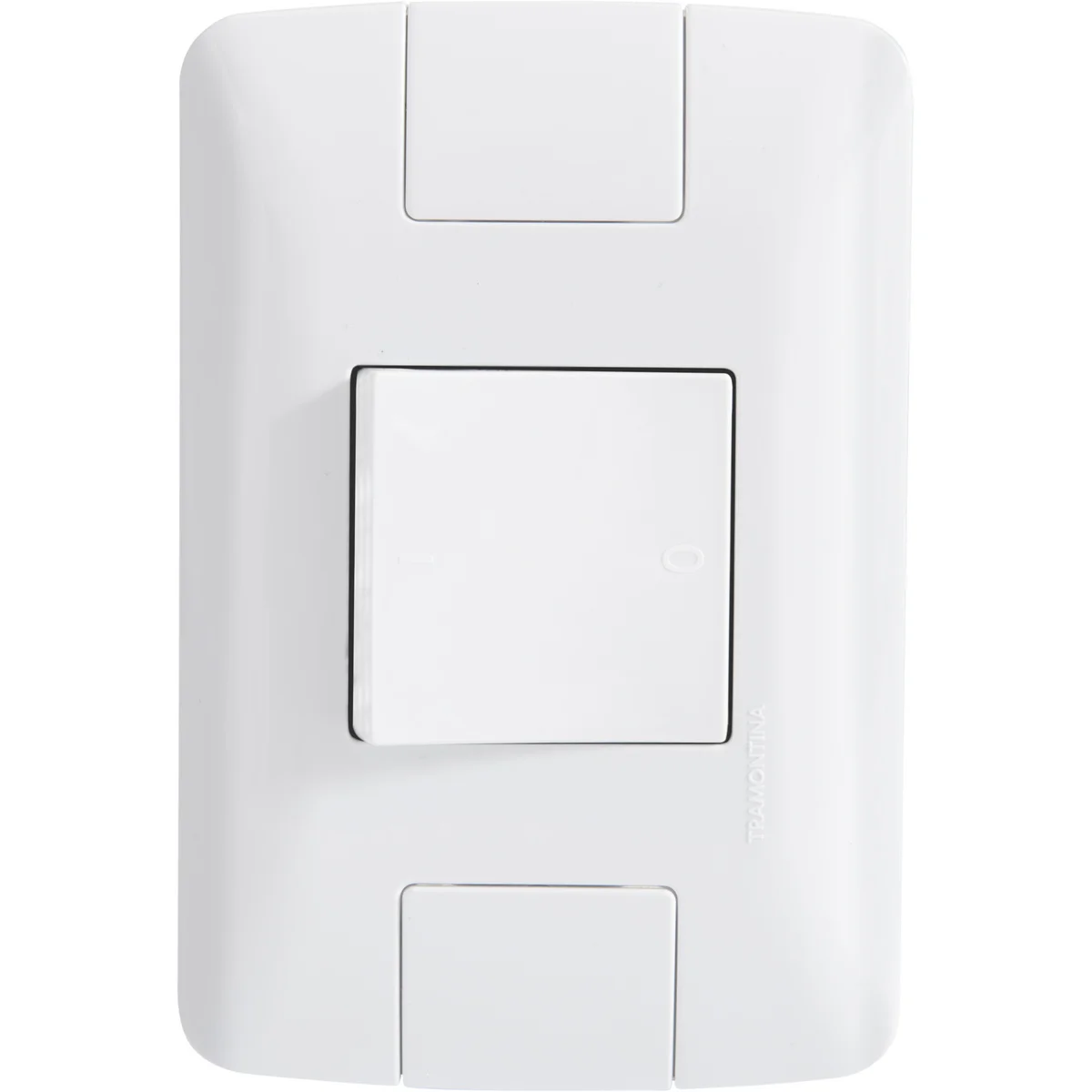 Conjunto 4x2 com 1 Interruptor Bipolar Simples Tramontina Aria 25 A 250 V Branco
