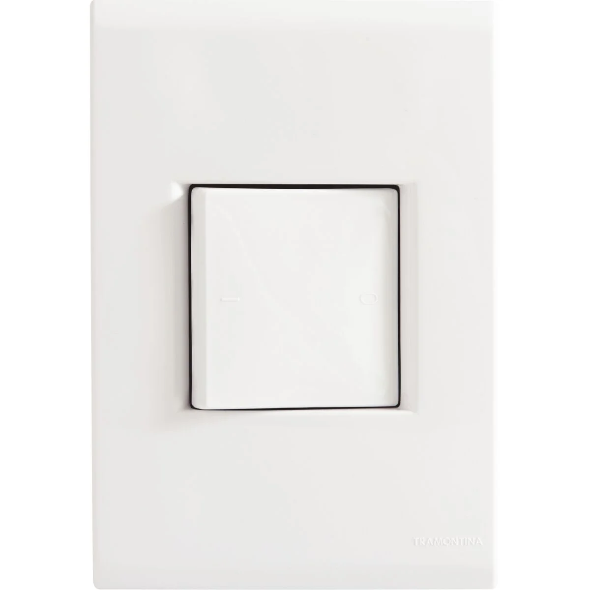 Conjunto 4x2 com 1 Interruptor Bipolar Tramontina Liz 25 A 250 V Branco