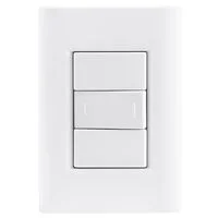 Conjunto 4x2 com 1 Interruptor Paralelo 10 A 250 V Tramontina Giz Branco