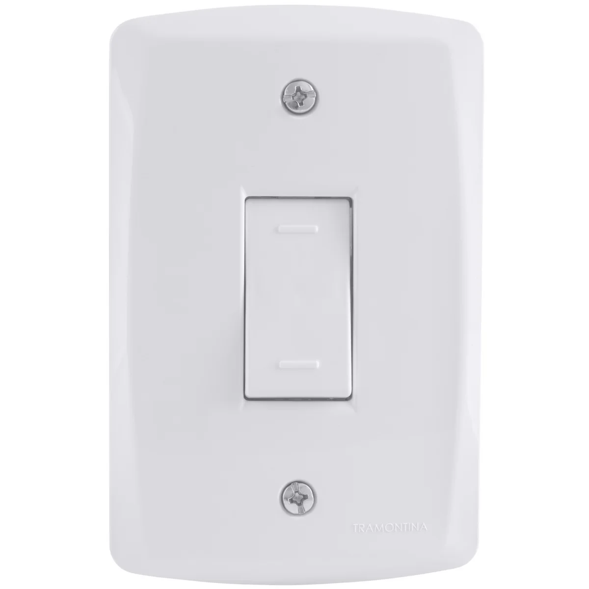 Conjunto 4x2 com 1 Interruptor Paralelo 10 A 250 V Tramontina Lux2 Branco