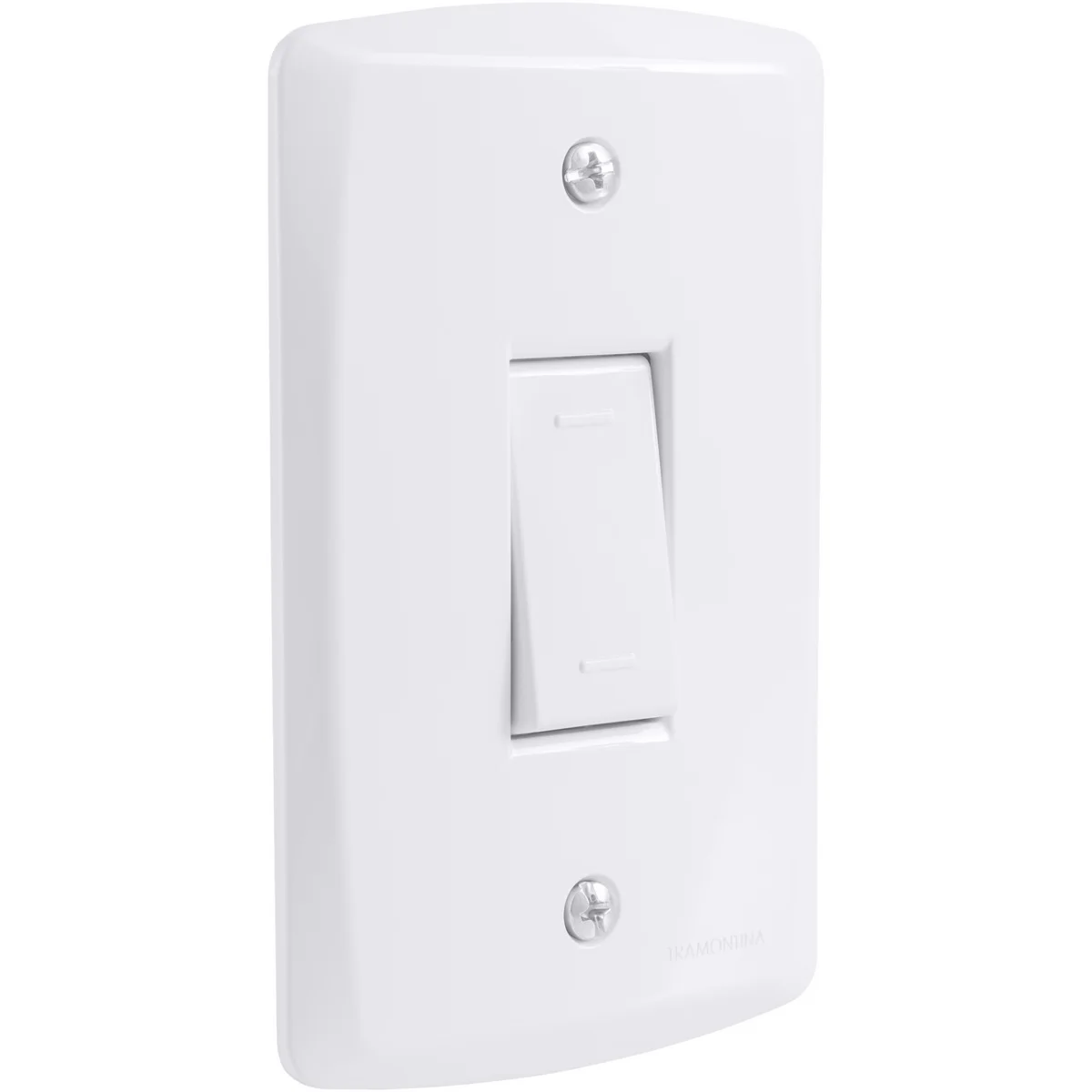 Conjunto 4x2 com 1 Interruptor Paralelo 10 A 250 V Tramontina Lux2 Branco
