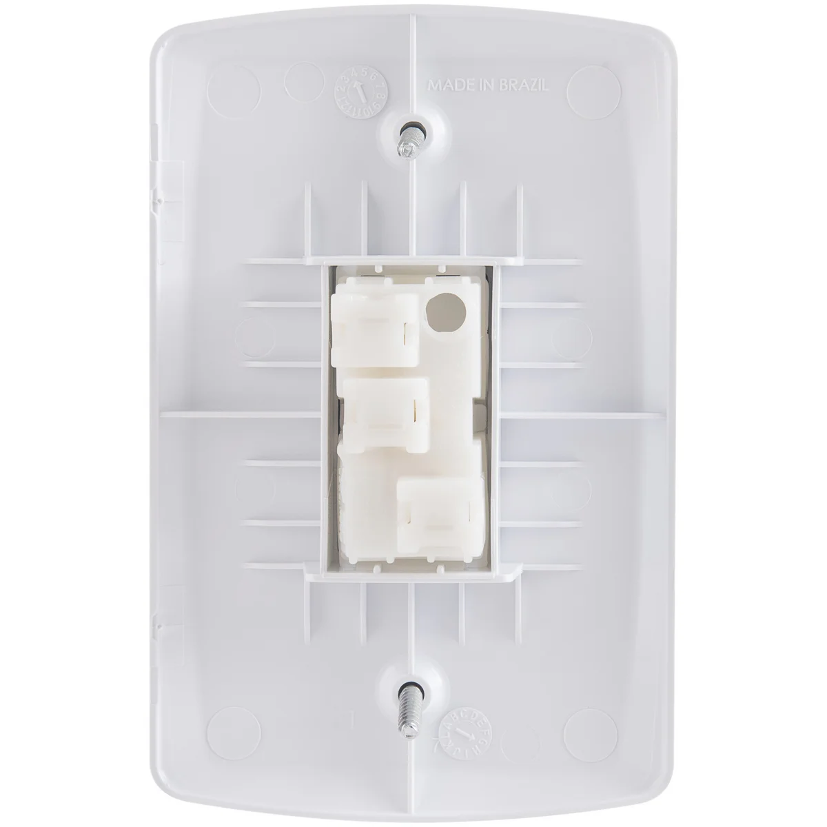 Conjunto 4x2 com 1 Interruptor Paralelo 10 A 250 V Tramontina Lux2 Branco