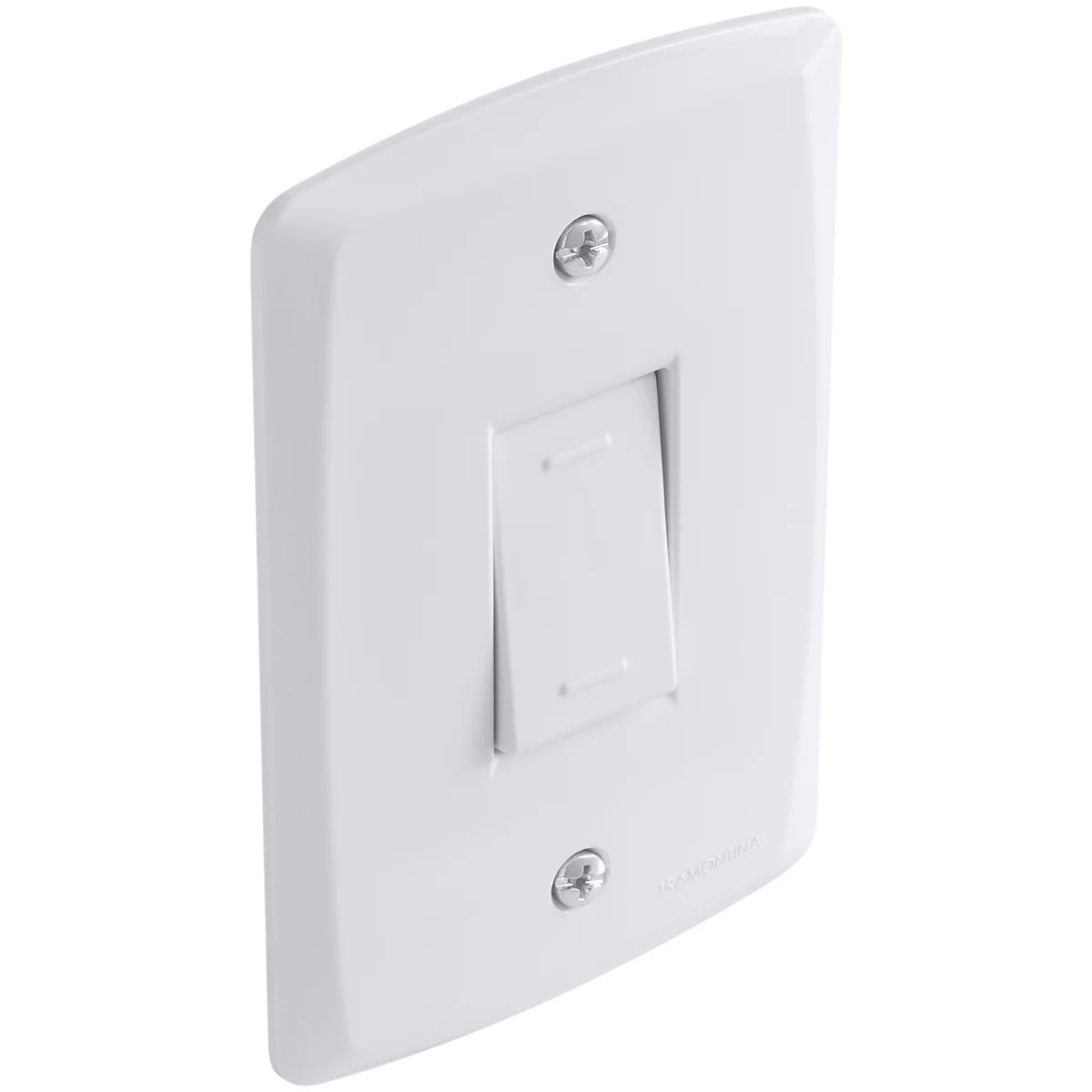 Conjunto 4x2 com 1 Interruptor Paralelo 10 A 250 V Tramontina Lux2 Branco