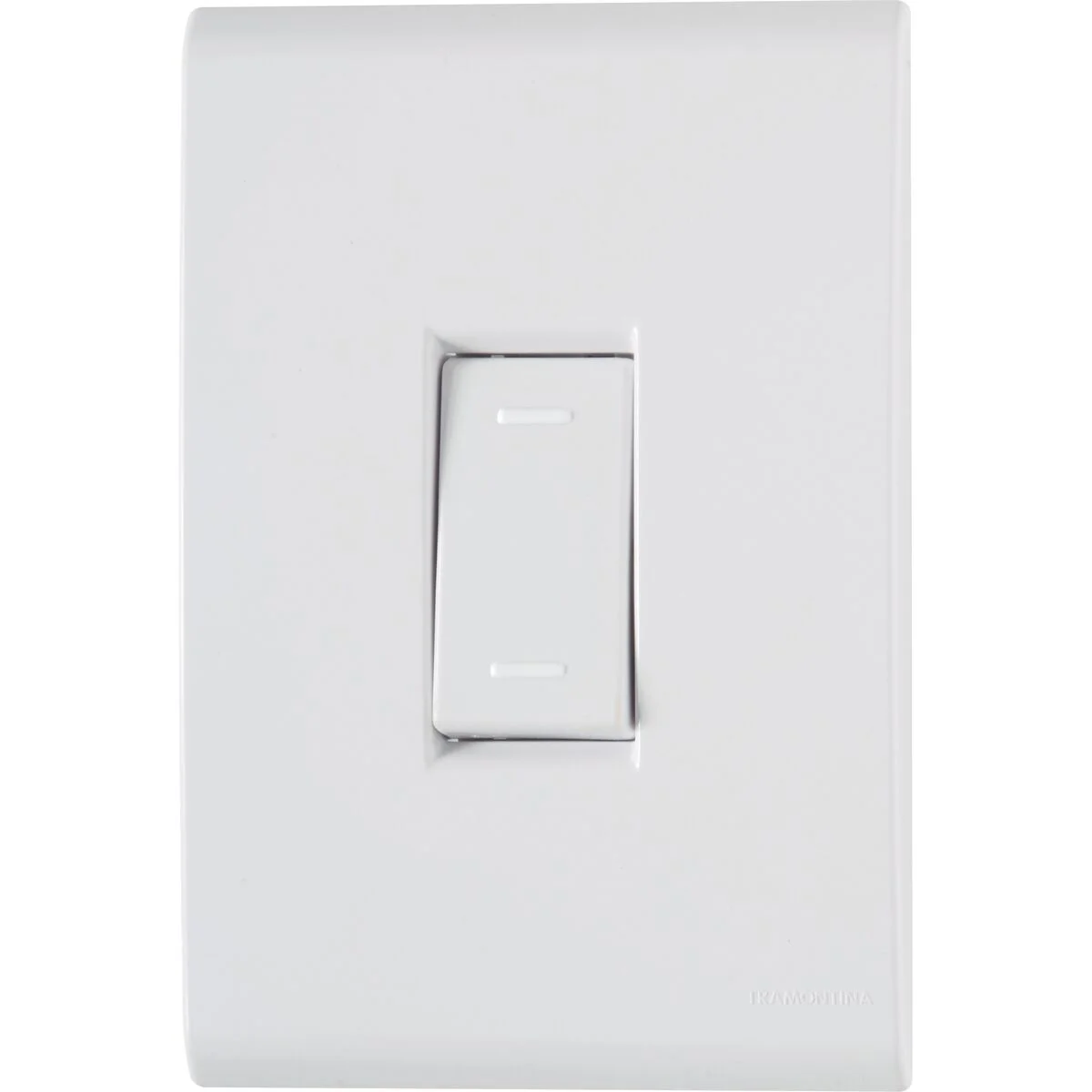 Conjunto 4x2 com 1 Interruptor Paralelo Tramontina Liz 10 A 250 V Branco