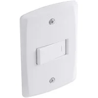 Conjunto 4x2 com 1 Interruptor Simples 10 A 250 V Horizontal Tramontina Lux2 Branco