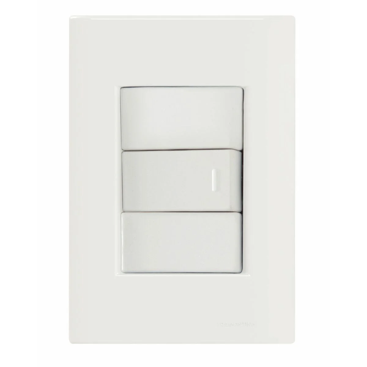 Conjunto 4x2 com 1 Interruptor Simples 10 A 250 V Tramontina Giz Branco