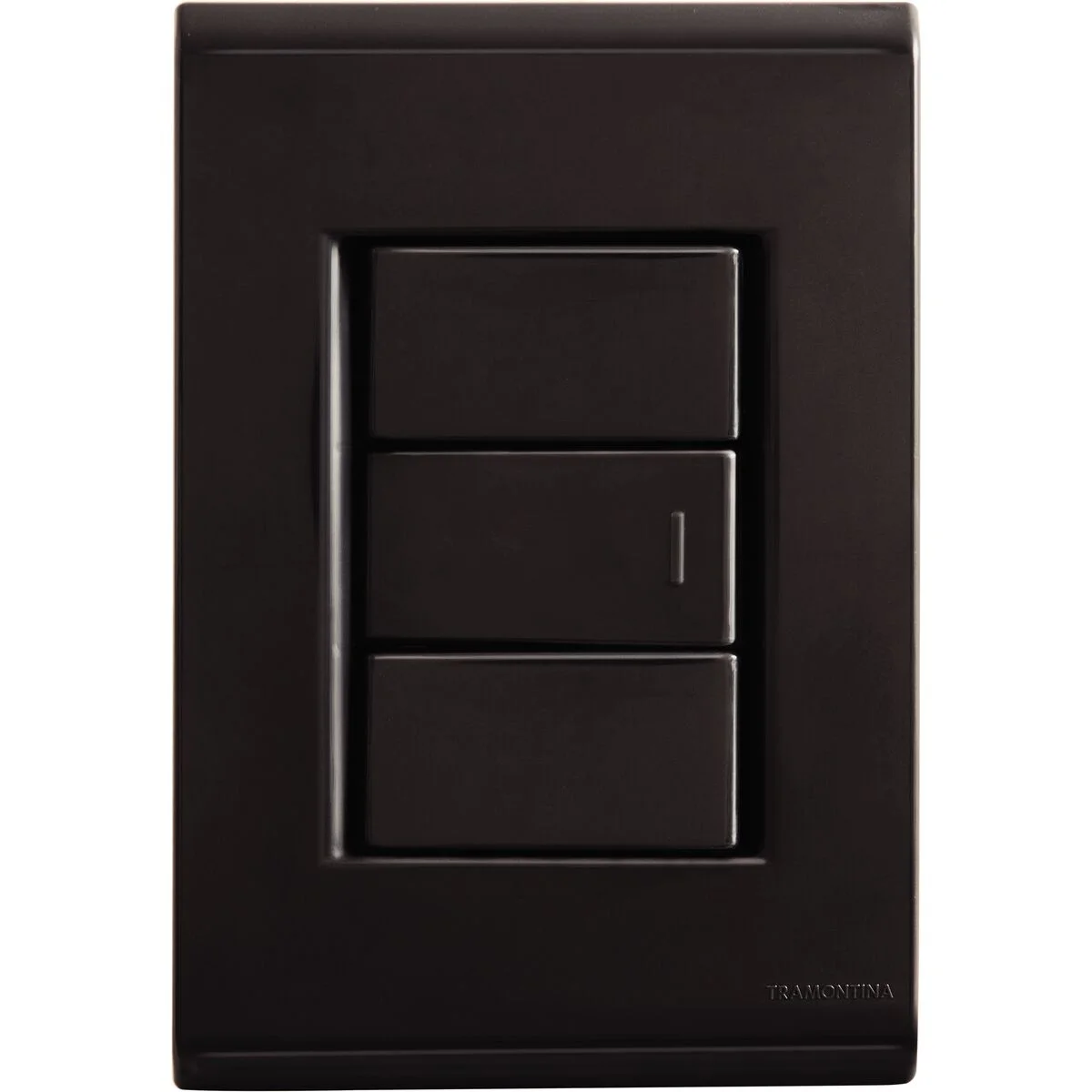 Conjunto 4x2 com 1 Interruptor Simples 10 A 250 V Tramontina Liz Grafite