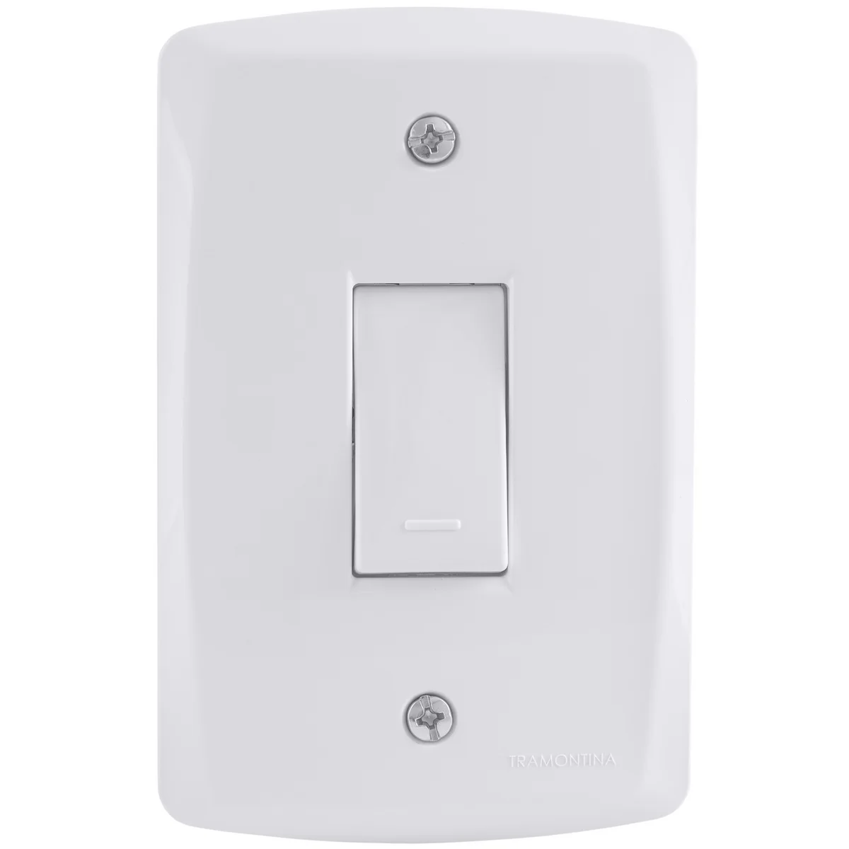 Conjunto 4x2 com 1 Interruptor Simples 10 A 250 V Tramontina Lux2 Branco