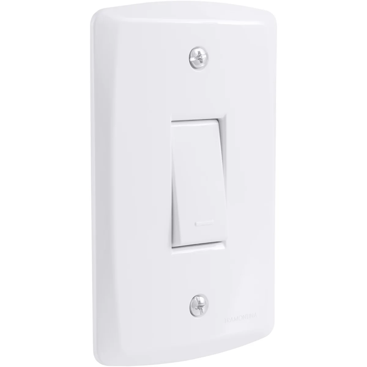 Conjunto 4x2 com 1 Interruptor Simples 10 A 250 V Tramontina Lux2 Branco
