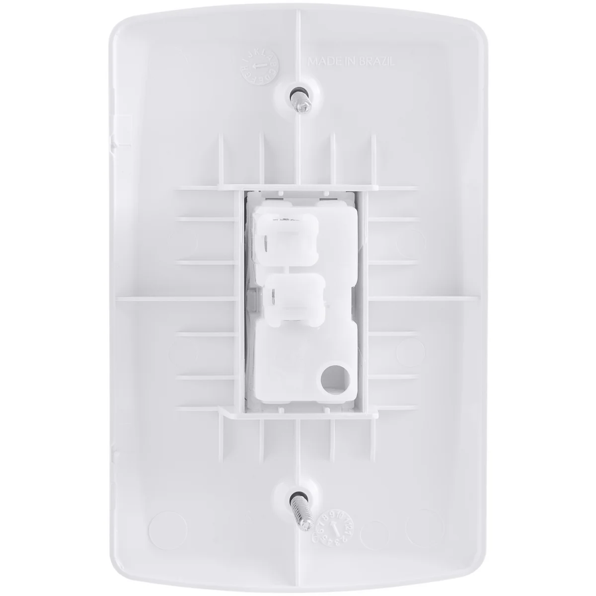 Conjunto 4x2 com 1 Interruptor Simples 10 A 250 V Tramontina Lux2 Branco