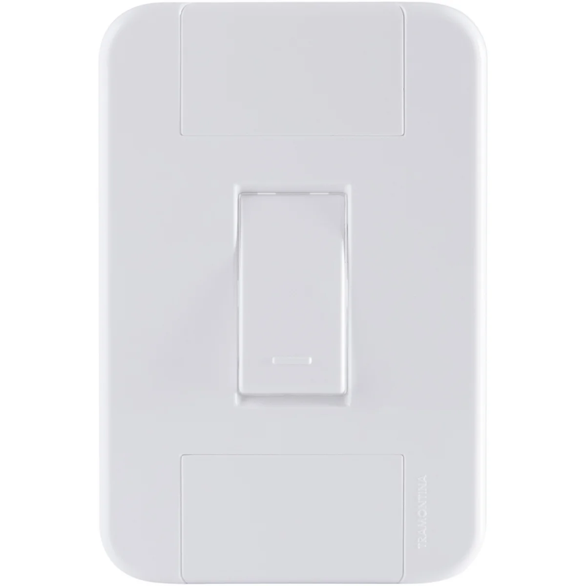 Conjunto 4x2 com 1 Interruptor Simples 10 A 250 V Tramontina Tablet Branco