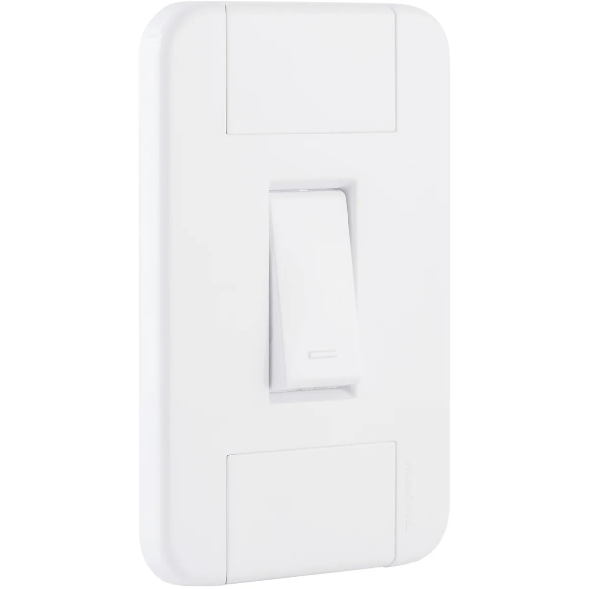Conjunto 4x2 com 1 Interruptor Simples 10 A 250 V Tramontina Tablet Branco