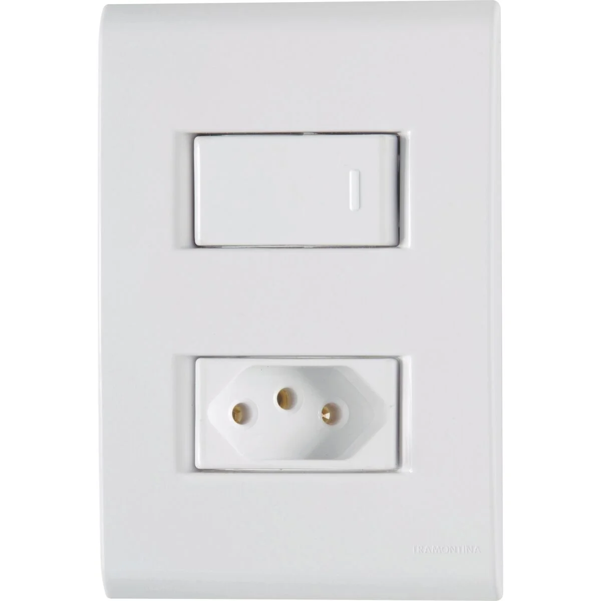 Conjunto 1 Interruptor Simples + 1 Tomada 2P+T 20A