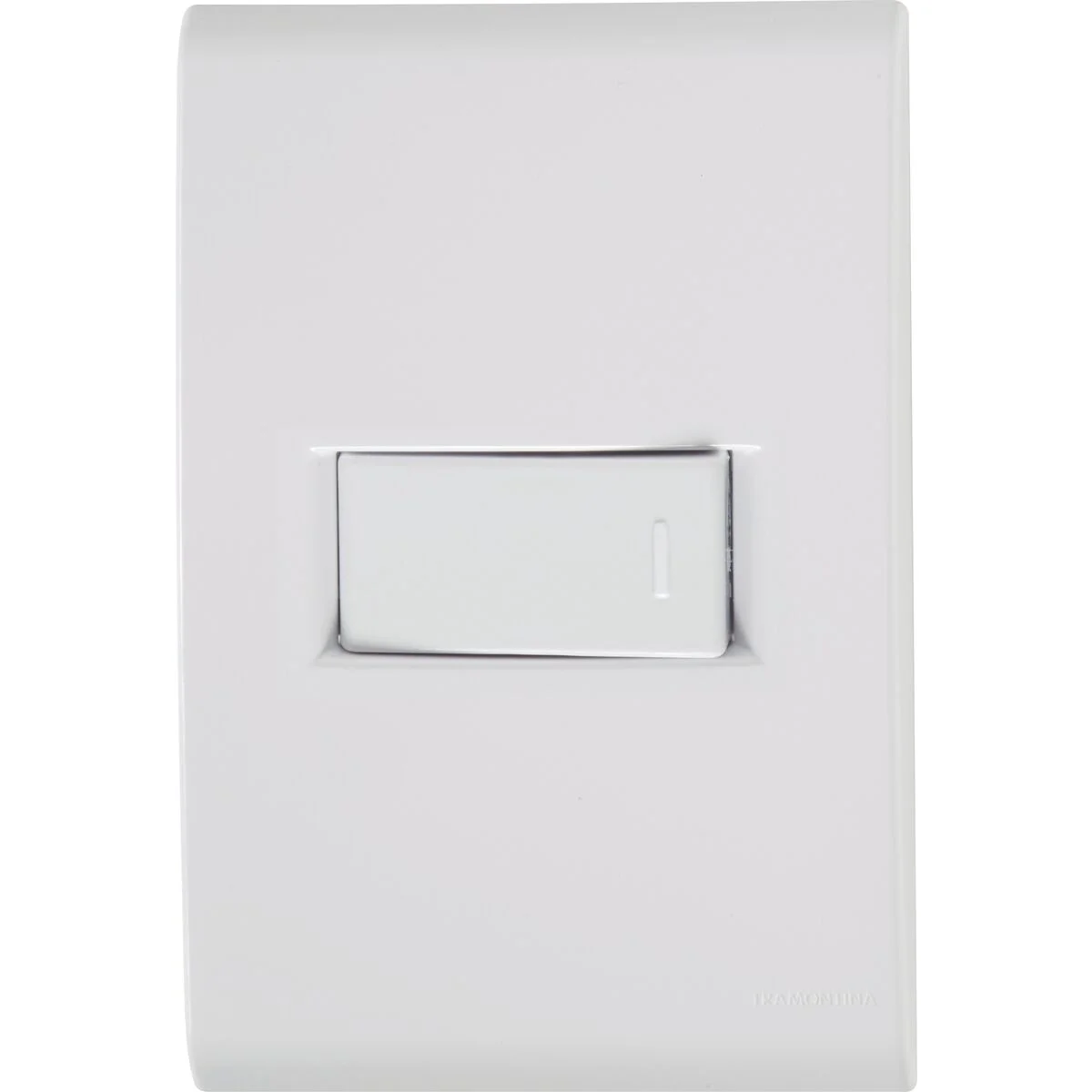 Conjunto 4x2 com 1 Interruptor Simples Horizontal Tramontina Liz 10 A 250 V Branco