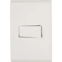 Conjunto 4x2 com 1 Interruptor Simples Horizontal Tramontina Liz 10 A 250 V Branco