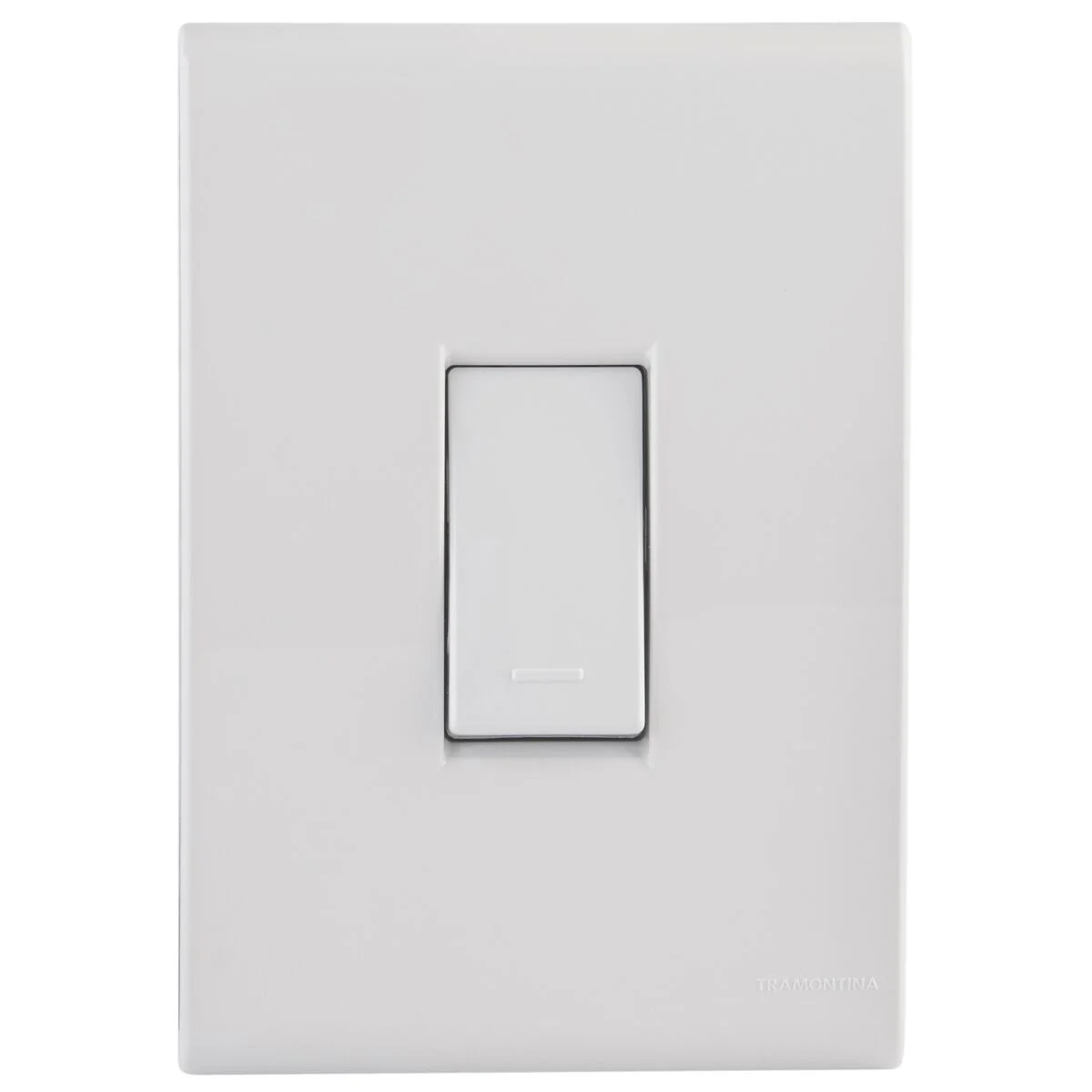 Conjunto 4x2 com 1 Interruptor Simples Tramontina Liz 10 A 250 V Branco