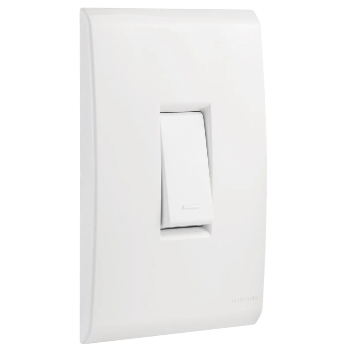 Conjunto 4x2 com 1 Interruptor Simples Tramontina Liz 10 A 250 V Branco